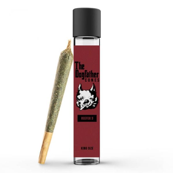 Glass Pre Roll Joint Tube with Custom Sticker / Label - Image 2