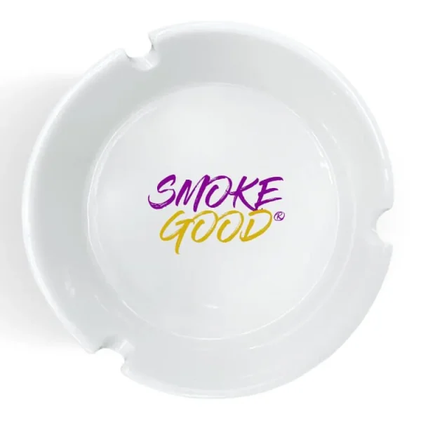 Custom White Glass Ashtrays - Image 3