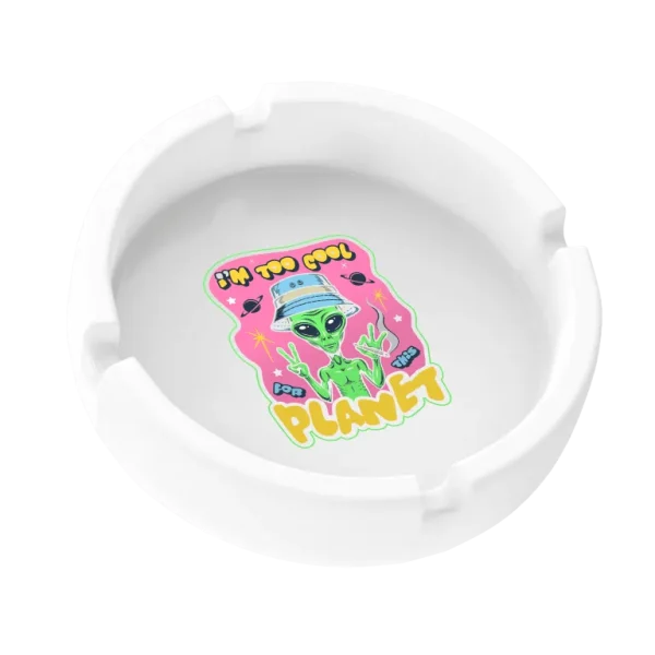 Custom White Glass Ashtrays - Image 4