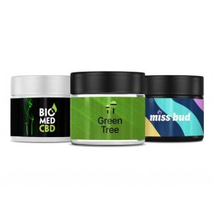 Custom Glass Jar – 3 oz (1/8th) – With Label