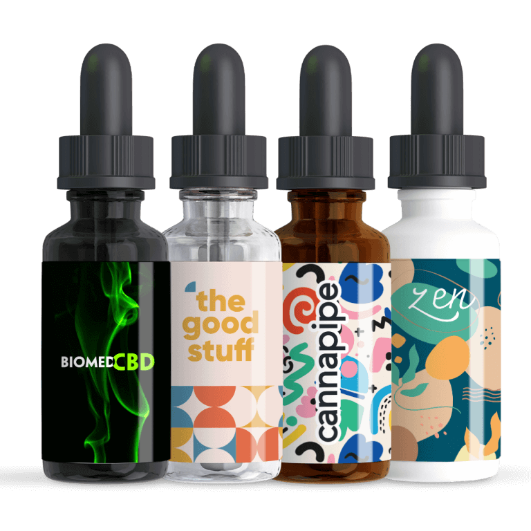 Custom CBD Tincture Bottles 30 ml