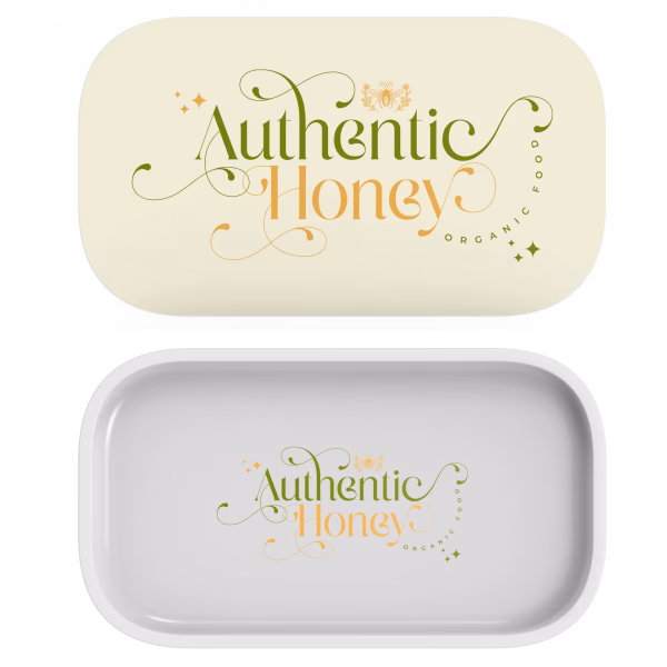 Medium Quick Print Custom Printed Metal Rolling Tray with Magnetic Lid - Image 6